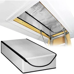 Attic Tent Insulation Cover With  Attic Stairway Insulation Aluminum Foil Covers 25x 54x11 Inch Waterproof Foldable Dust Cover