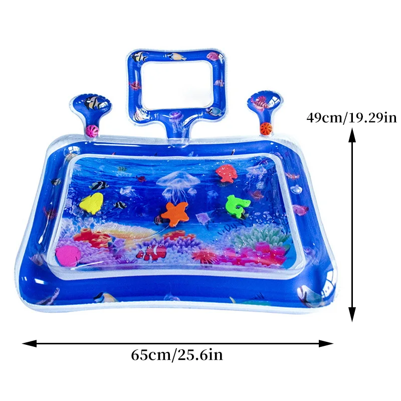 New Baby Water Mat With Mirror Inflatable Infant Toddler Water Play Mat Early Education Developing Summer Toy Dropshipping