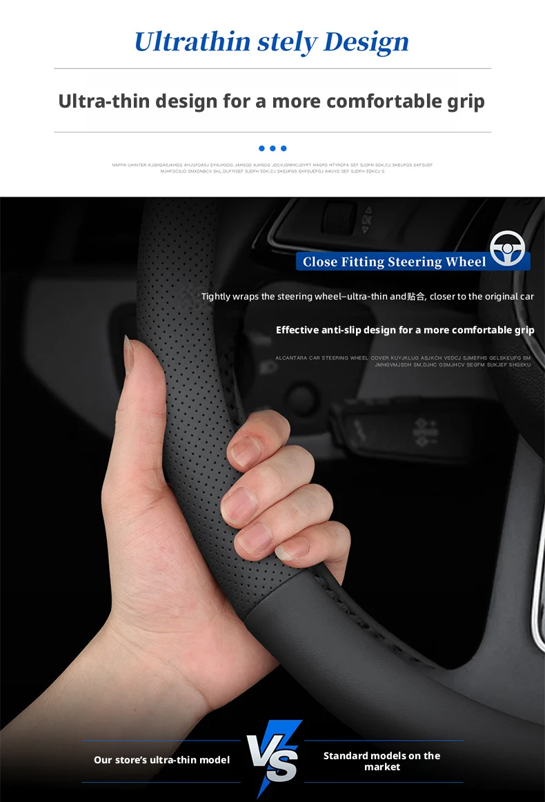 Lenkradbezug für Tesla Model 3, Model Y, Model X, Model S - Passende Lenkradabdeckung – Detail 4