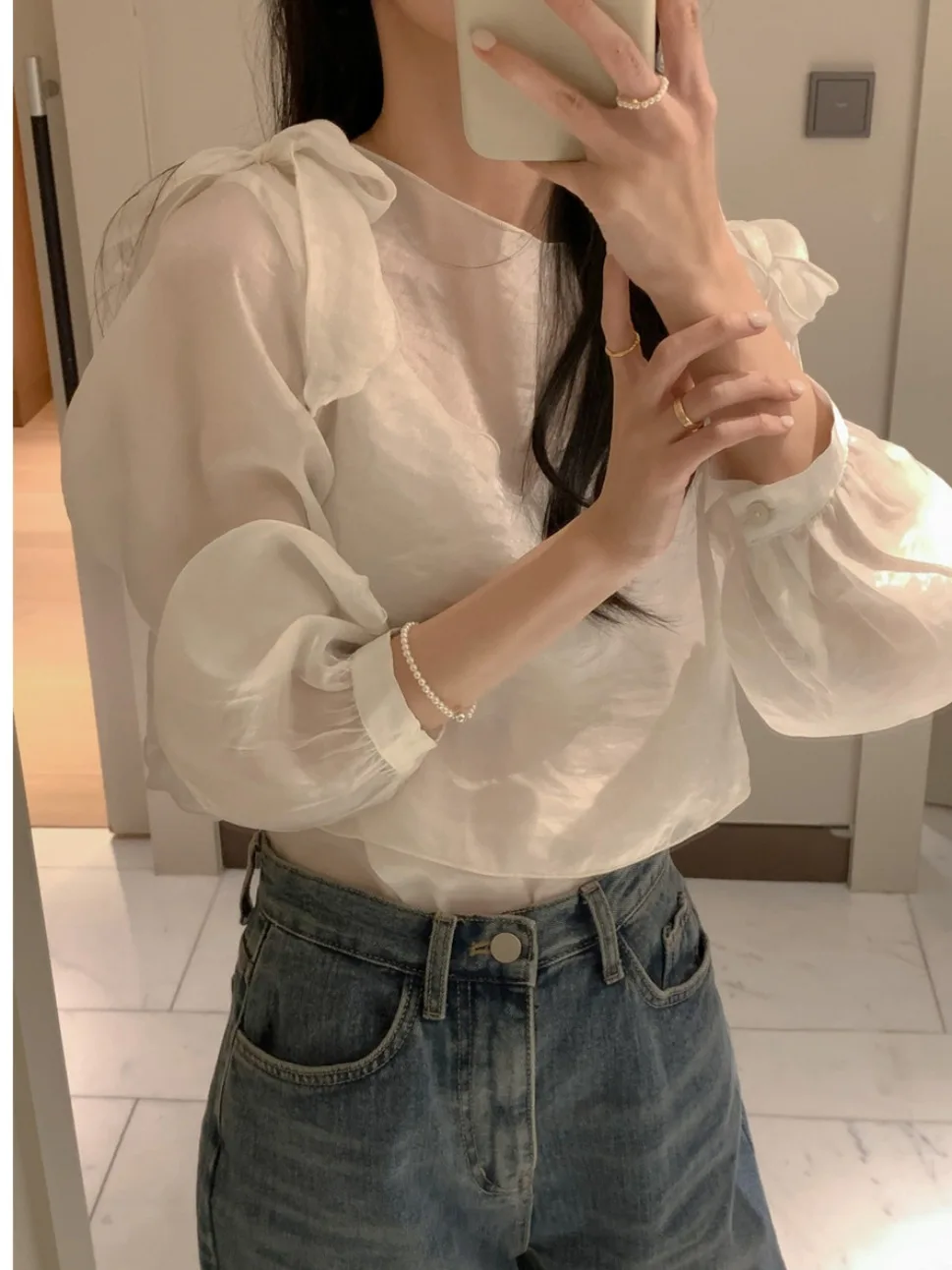 

Ele Spring New Knot Long Sve Vest irt, комплект из двух предметов, женский топ на бретельках, чистый цвет, китайское происхождение