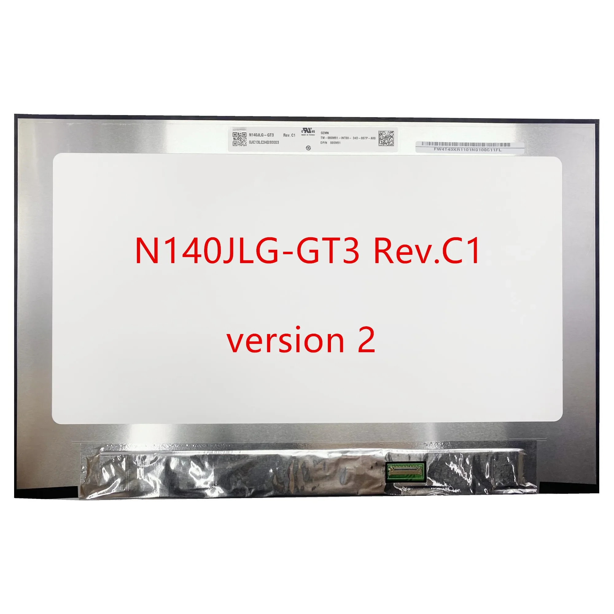 N140JLG-GT3 Rev.B1 N140JLG-GT3 Rev.C1 14.0 inch Laptop LCD Screen 1920(RGB)×1200 EDP 30 Pins