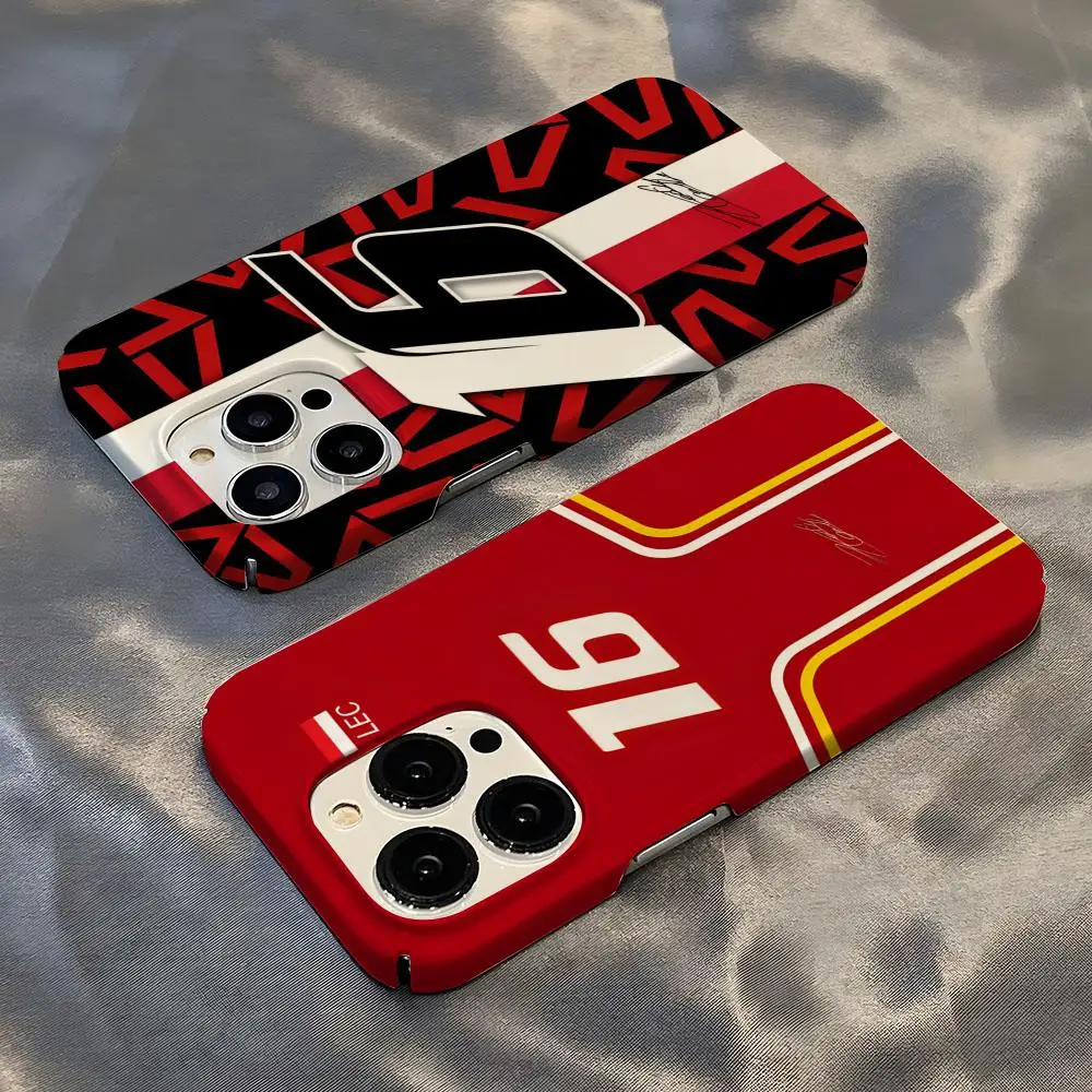 Чехол для телефона Charles Leclerc 16 F1, популярный чехол для iPhone 16, 15, 14, 13, 12, 11 Plus Pro Max Mini, глянцевый HD, твердый пленочный чехол