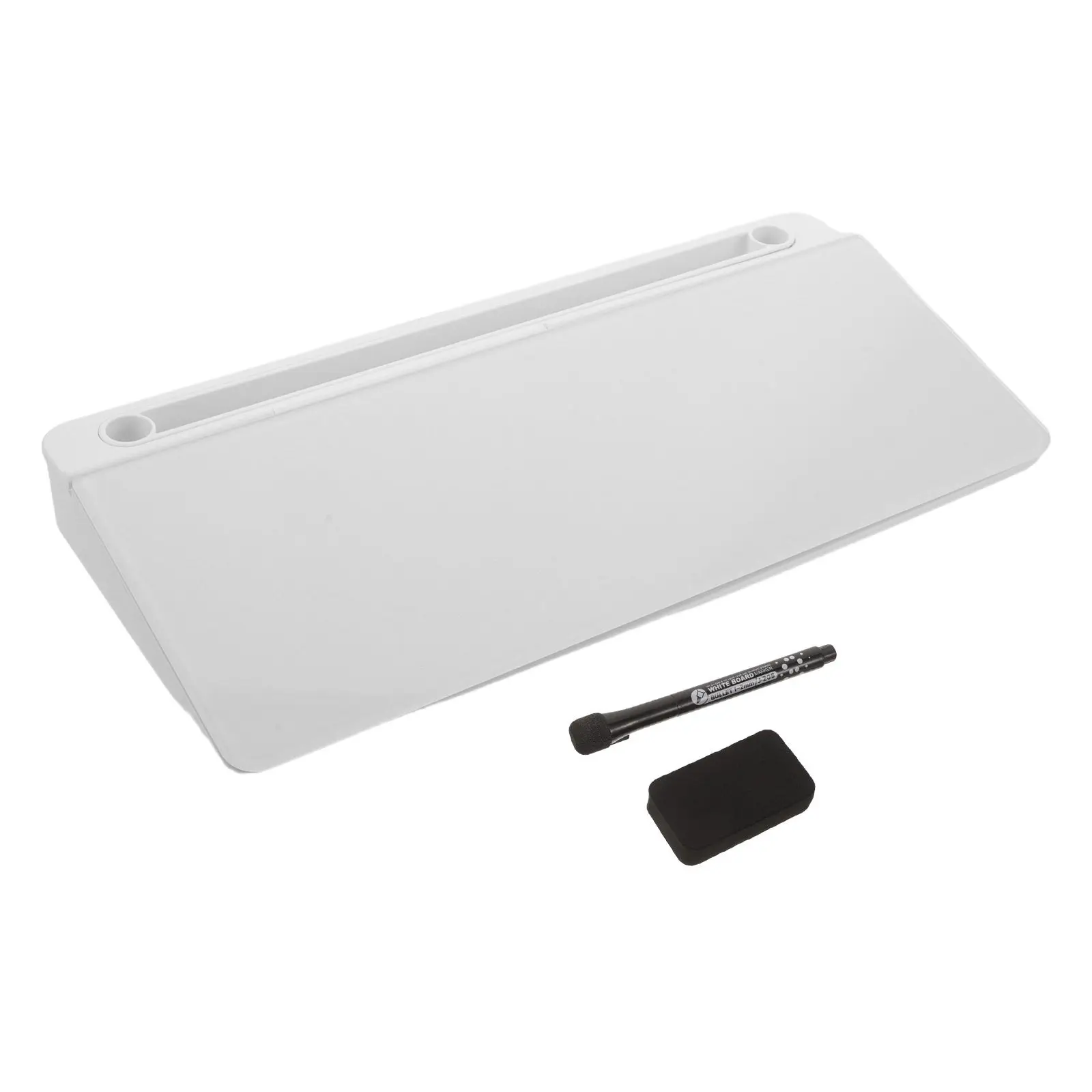 Desktop Glass Whiteboard Tempered Glass Modern Desk Organizer Note Board Storage Tray Reusable Memo Board Office Supplies