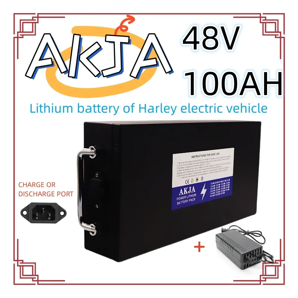 Novo Full Capacity Power Bateria de Lítio, Bateria de Lítio, adequado para 250-2000W, 48V 20Ah-100Ah, Air transporte rápido, 18650