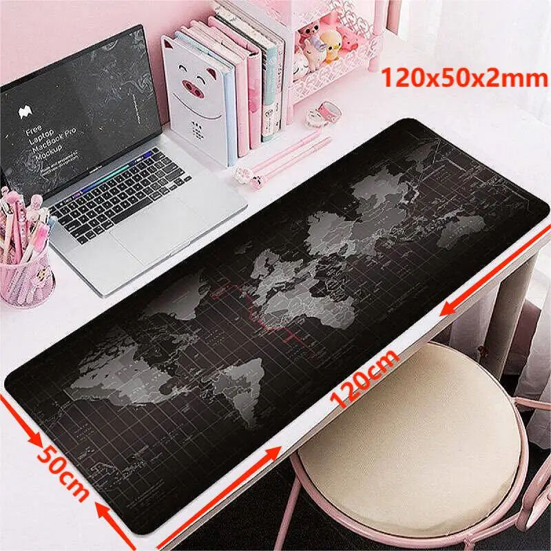 WESAPPA Large black mouse pad Soft and comfortable mouse pad Computer office mouse pad Student Party mouse pad Gaming mouse pad