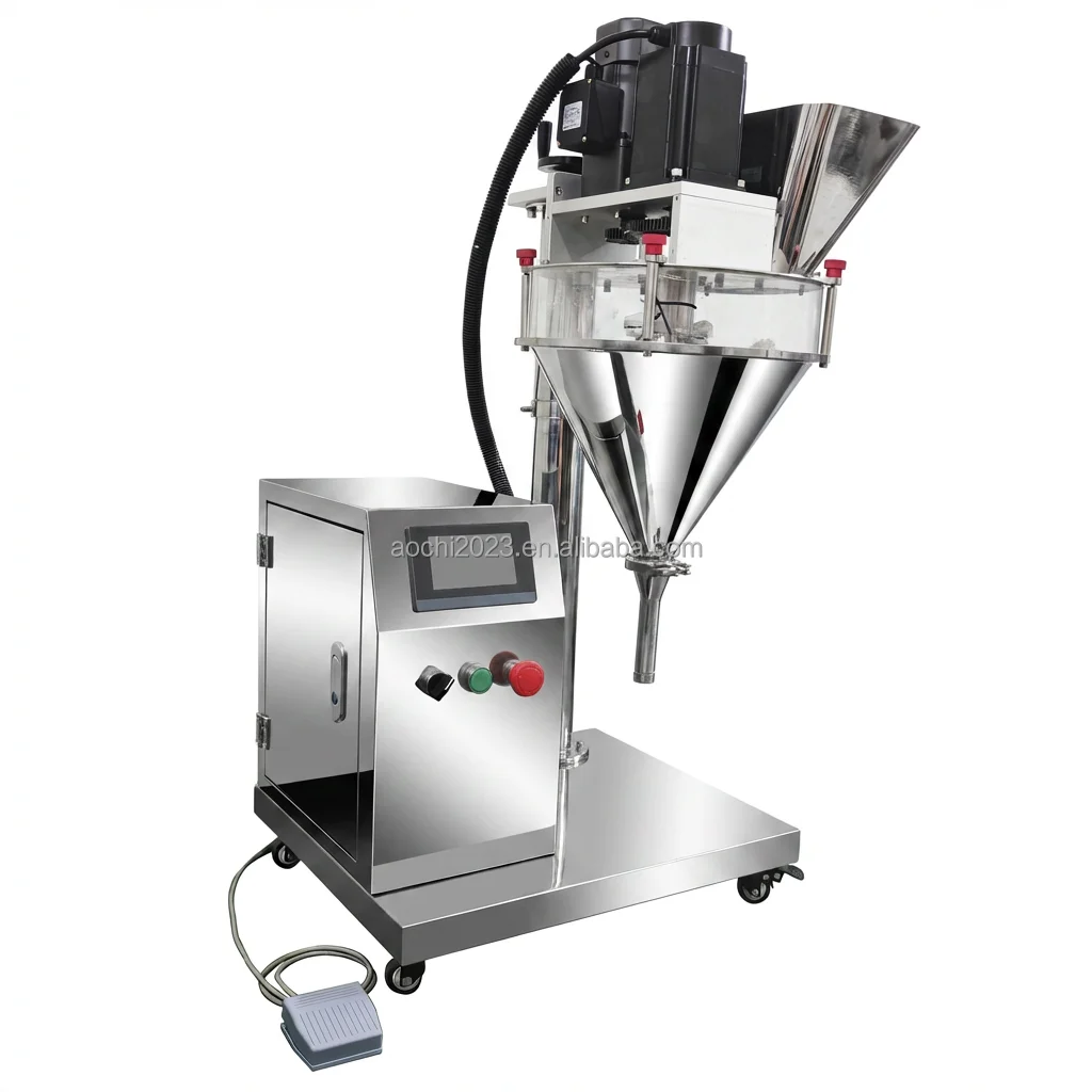 Semi-automatic Electric Screw Bottle Powder Machine Gear for Plastic/Glass Pouch High-Accuracy Filling Milk Chili Other