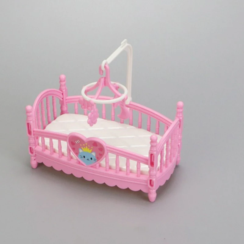 1:12 Casa delle bambole in miniatura Baby Room Culla Letto Culla Letto Mobili Modello Decor Giocattolo Accessori per casa delle bambole