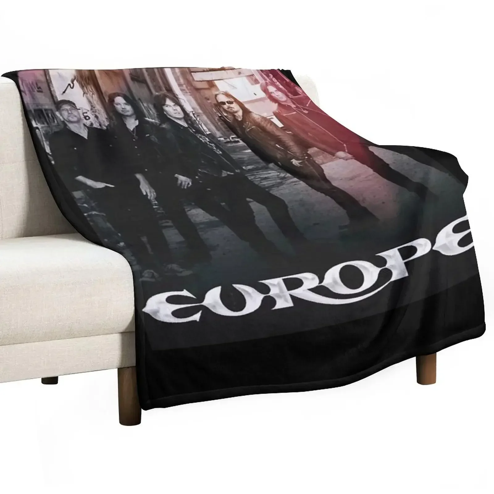 

ne cover of the Europe Band 2022 Throw Blanket Designers Beach decorative Cute Blankets