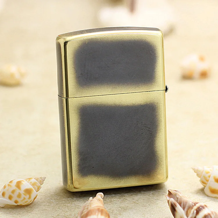 Genuine Zippo lucky compass oil lighter copper windproof cigarette Kerosene lighters Gift with anti-counterfeiting code