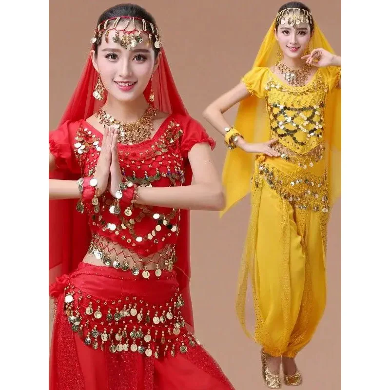 Dancing Sets Egyption Egypt Belly Dance Costume Sari Clothing Women Bollywood Indian Bellydance Dress MN10