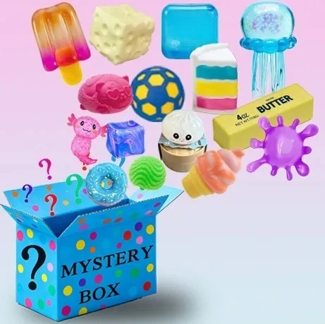 1Pcs Guaranteed Lucky Stress Relief Fidget Toy Set，Random Surprise Squeeze Toys, 