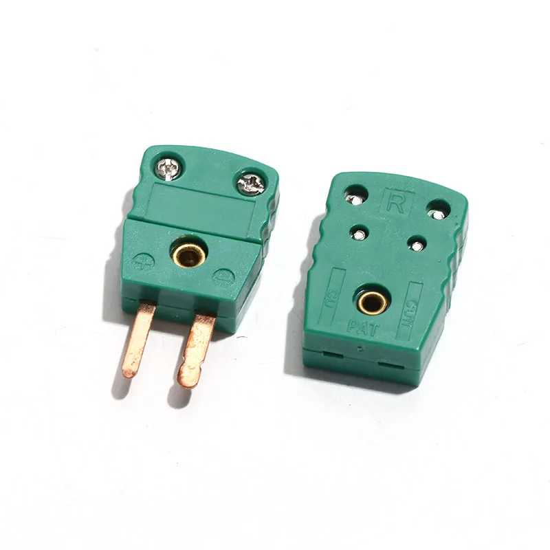 1PC K T N R U Type Thermocouple Mini Connector Plug and Socket Male and Female Set High Temperature Resistant Quick Temperature