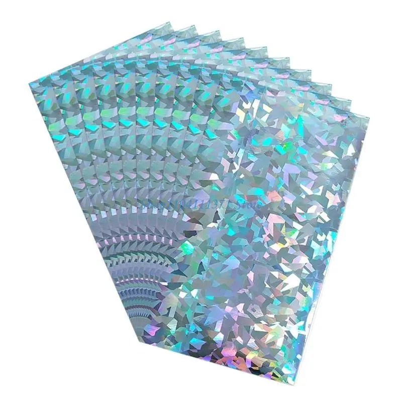 P9FC 10Pcs Holographics Adhesive Film Hard Baits Lure Stickers Fishes Scale Lure Tape Artificial Fish Skin DIY Jig Stickers