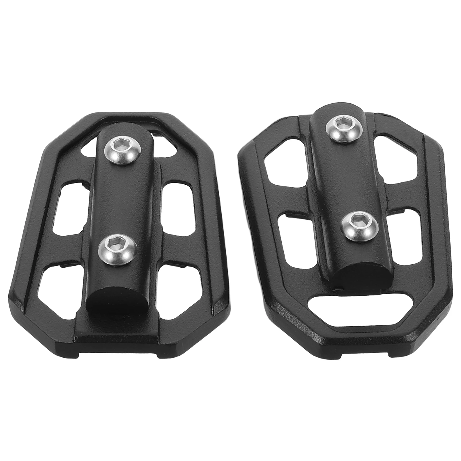 

2pcs Motorcycle Foot Pegs Aluminum Alloy Universal Footrests Antislip Surface Easy Installation For Road Mountain Bikes Scooter