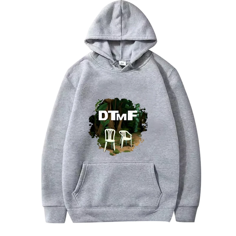 سويت شيرت Bad Bunny DTMF Fan للجنسين من Musichodie للرجال والنساء بأكمام طويلة مع رسومات مطبوعة بقلنسوة كبيرة الحجم للجنسين