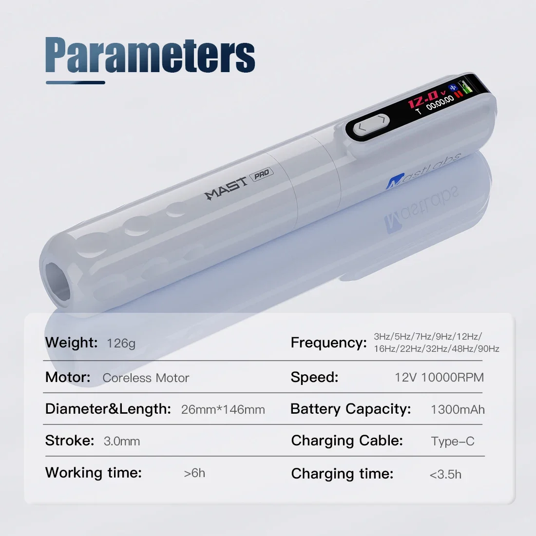 MAST ツアー Y22 プロワイヤレスタトゥーマシンアートメイク PMU 眉毛
