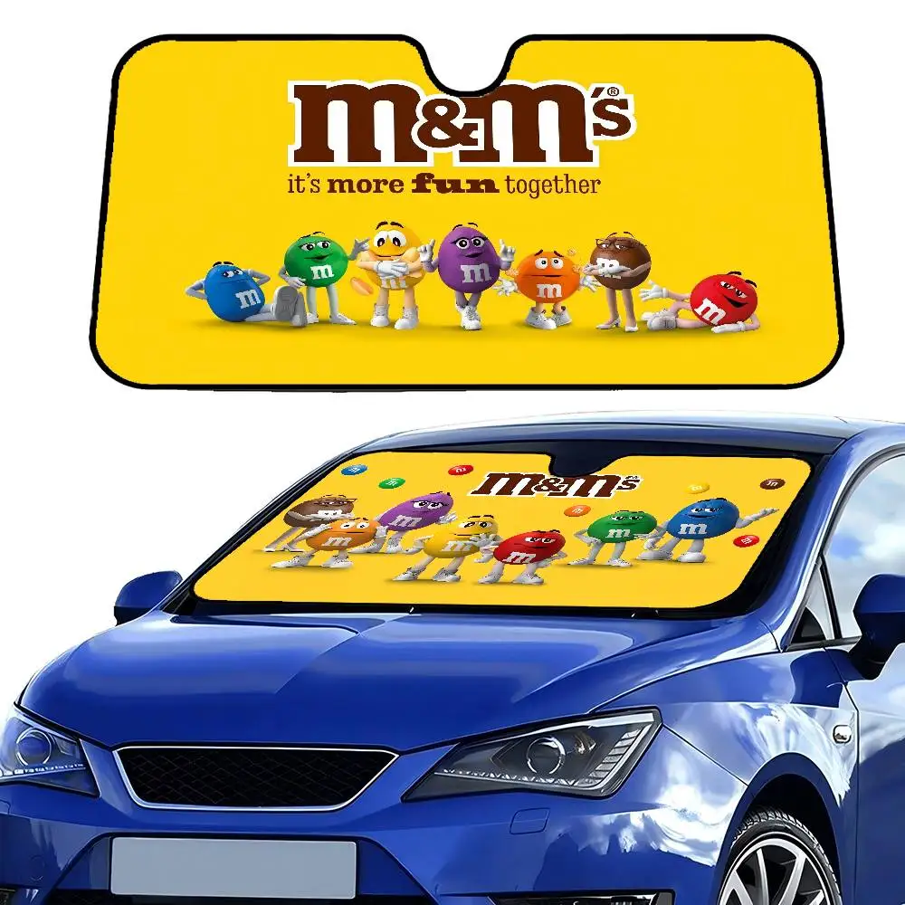 

M-Ms C-Chocolate Personalized Windshield Sunshade Car Cover Sun Shade Auto Sun Visor Car-covers Car Solar Protection