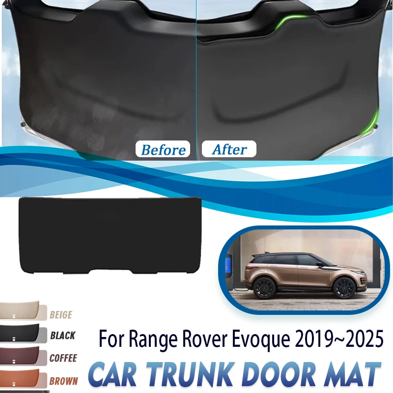 Car Trunk Door Cover For Land Rover Range Rover Evoque L551 2019~2025 Anti-dirty Carpets Boot Tailgate Pads Mat Auto Acesssories