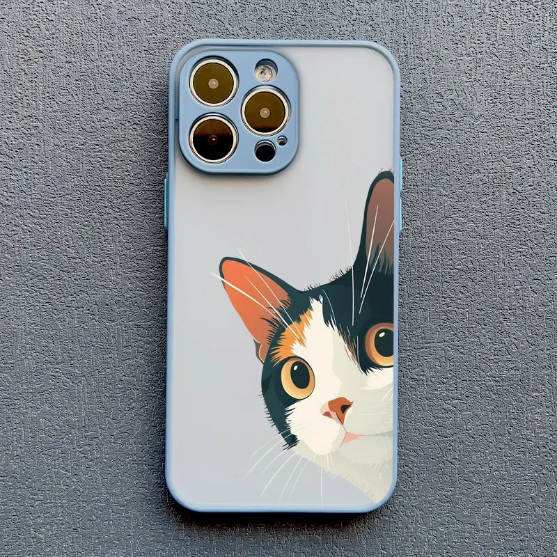 Freche Kätzchen Lustige Katzen-Kunst Handyhülle für iPhone 16 11 12 13 14 17 Pro Max 15 14 16 Plus X XR XS Stoßfeste Rückabdeckung Schutzhülle – Detail 2