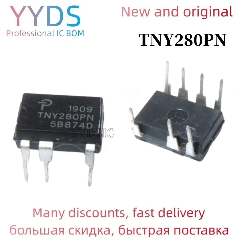 10 Uds TNY280PN DIP7 TNY280P DIP TNY280 IC nuevo y original se puede comprar directamente