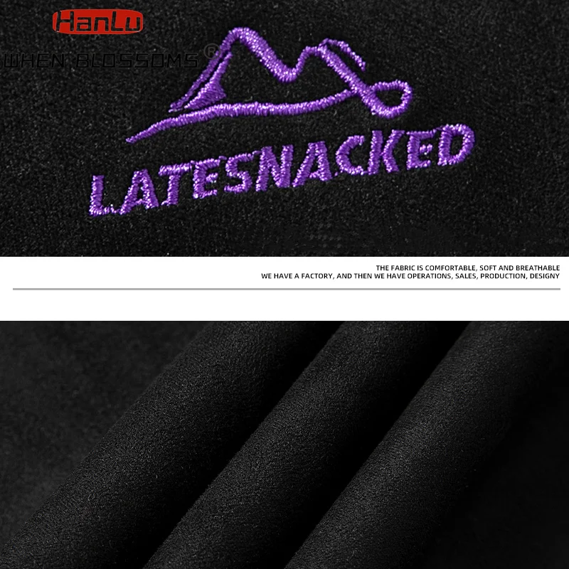 Men's Summer New Suede Short sleeved T-shirt Men's Trendy Brand Loose Contrast Embroidered Round Neck T-shirt