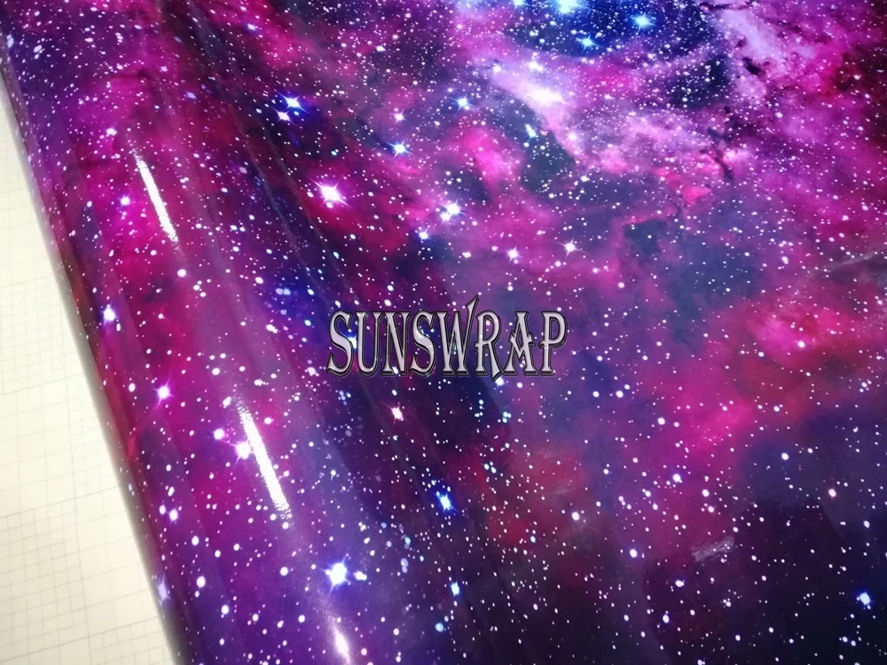 Starry Camo Removable Car Sticker - 3D Galaxy Visual Effect, Peel & Stick Auto Decal Fits Cars, Trucks, Furniture & Home Decor