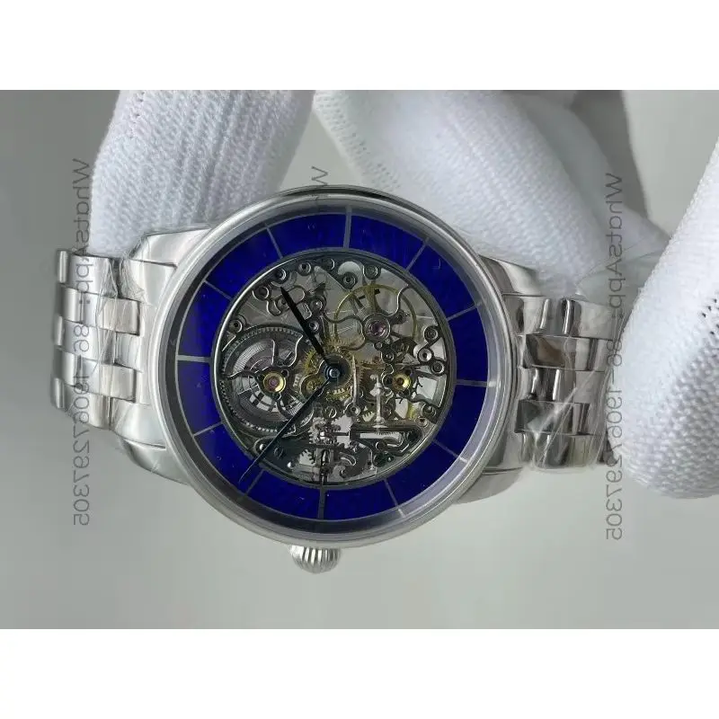 Fully Hollow Engraved Manual Mechanical Men's Watch, Diameter 40MM