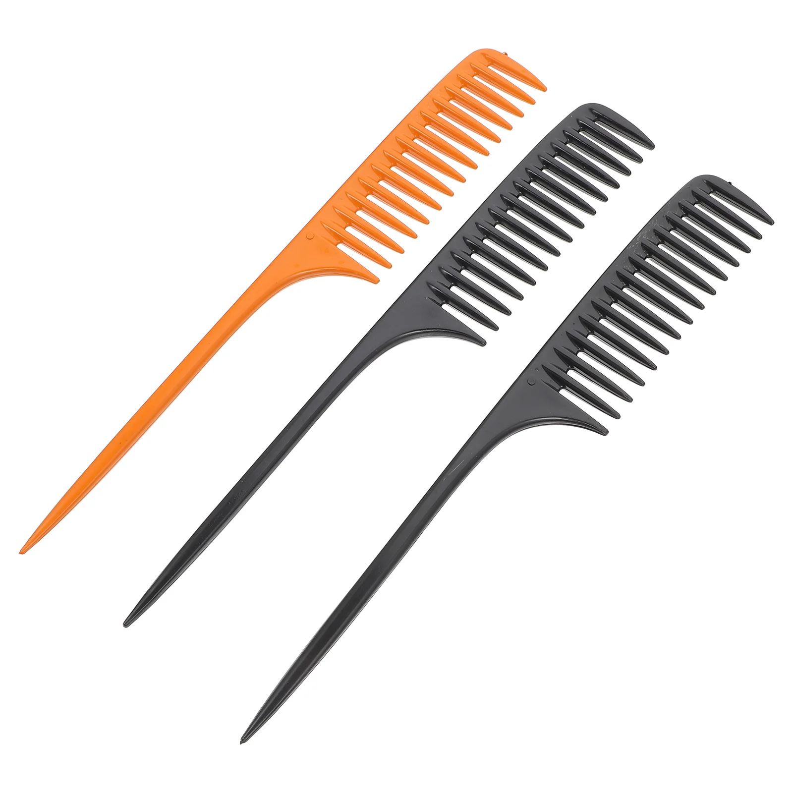

3 pcs Wide Tooth Washing Comb Haircutting Picking Barber Combs Salon Hairdressing Tools Durable Lightweight Long H Practical