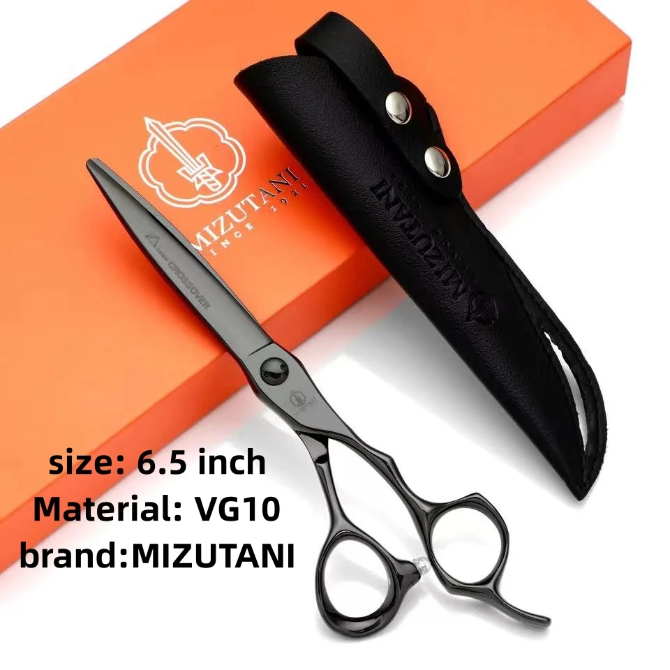 High-end Barber accessories，Professional hairdresser scissors，Black coating scissors，VG10 cobalt steel，Hair cutting machine