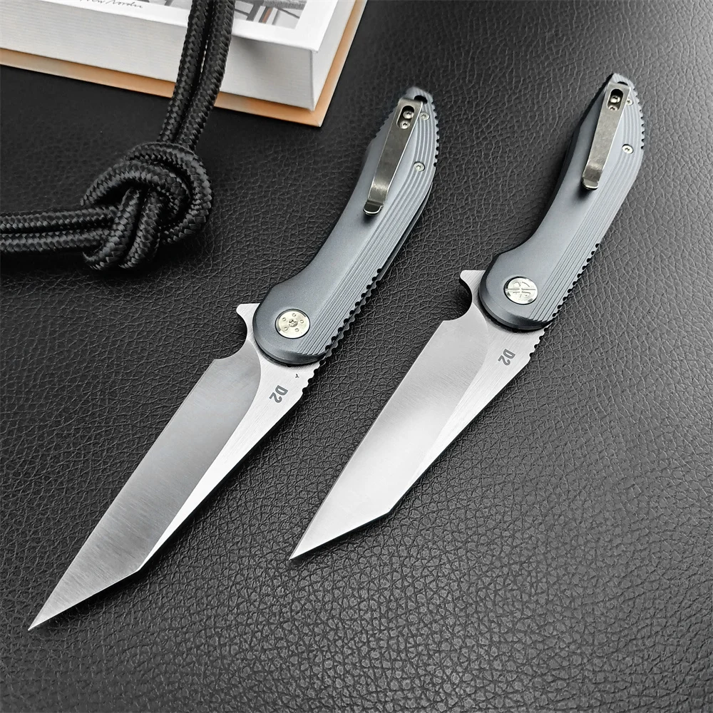 Boker D2 Bearing Hunting Pocket Folding Knife 440C Blade Aluminum Alloy Handles Outdoor Tactical Camping Hiking EDC Multi Tool