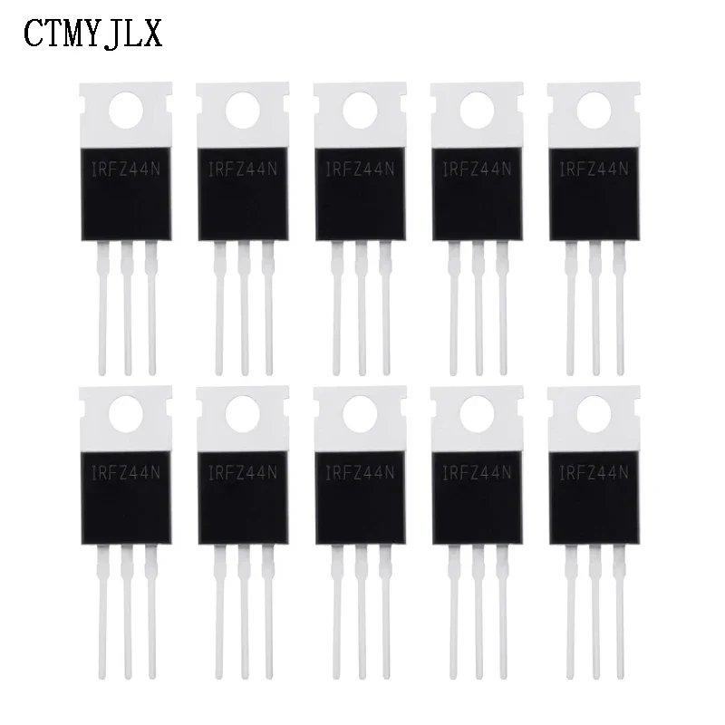 20PCS Transistors IRFZ44N IRFZ44 MOSFET Transistor TO-220 Power MOSFET IRFZ44NPBF 49A 55V Field Effect Transistors DIY Kit