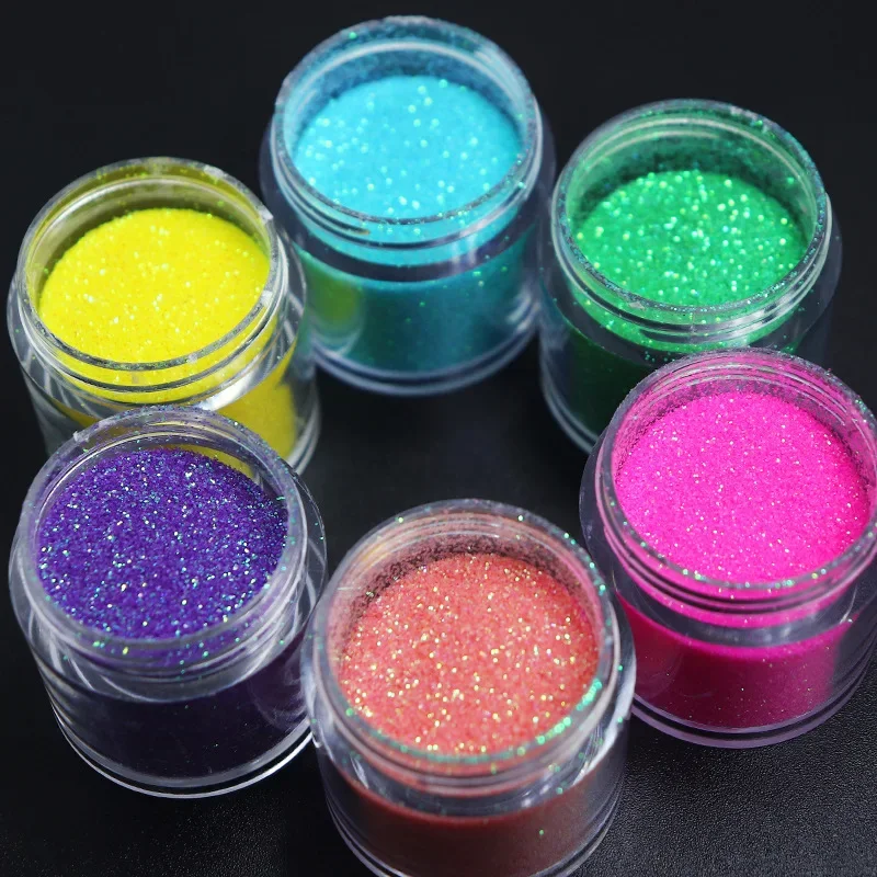 Icey Beauty 10ml Nail Glitter Colorful Polarized Nail Art Glitter Sea Salt Colored Nail Powder Decoration