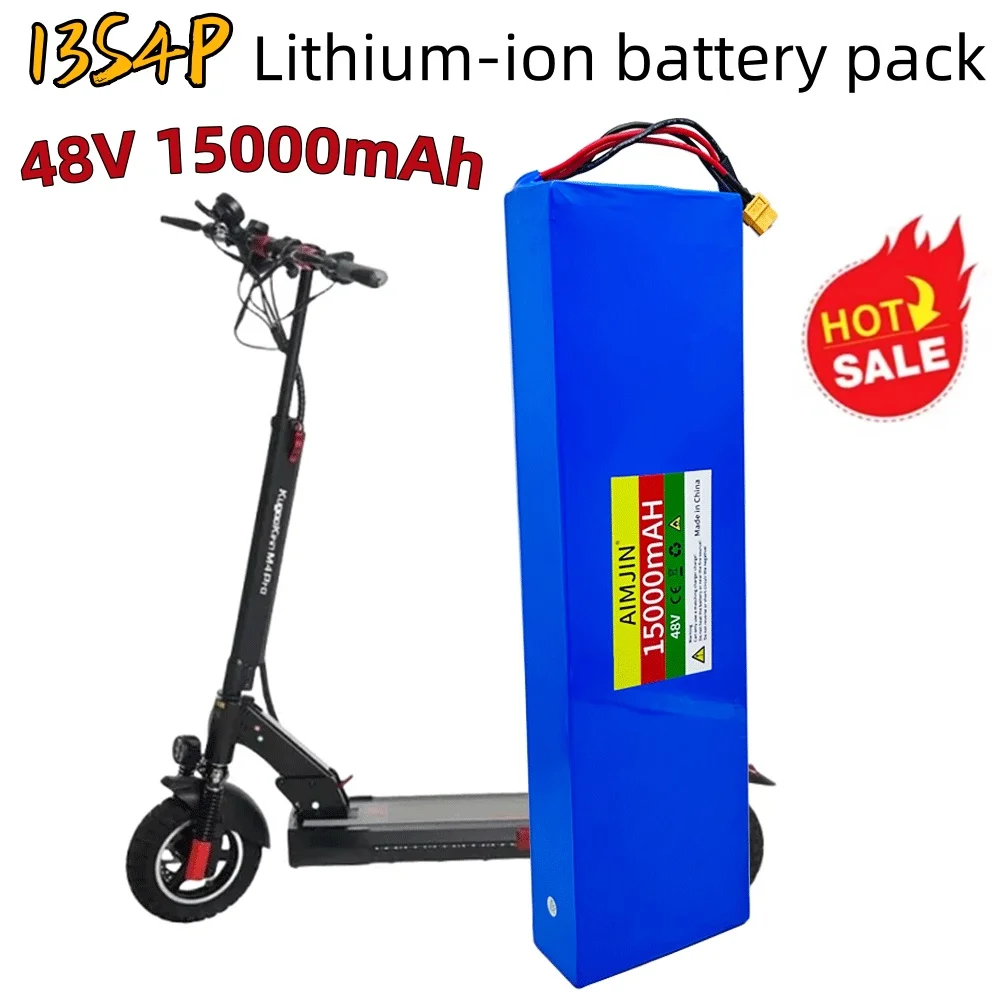 High Capacity 48V 15000mah/15Ah Lithium ion Battery Pack 18650 13S4P For Electric Scooter Kugoo M4/M4Pro/MaxSpeed
