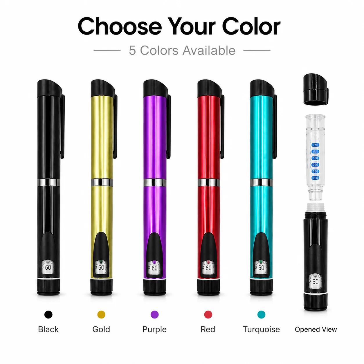 High Quality Eco-Friendly 3ml Reusable Injection Pen Upgrade V3 Metal for Home Use Empty Injection Pen Without Cartridge Bottle 