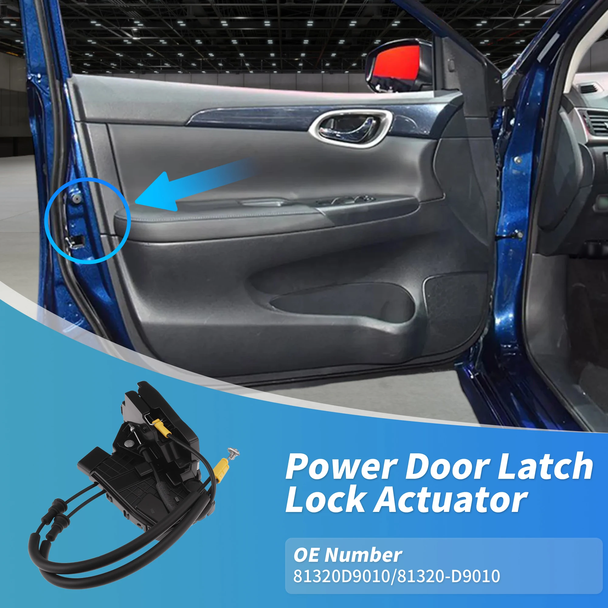 

UXCELL 81320D9010 Front Seat Passenger Side Power Door Lock Actuator for Kia Sportage