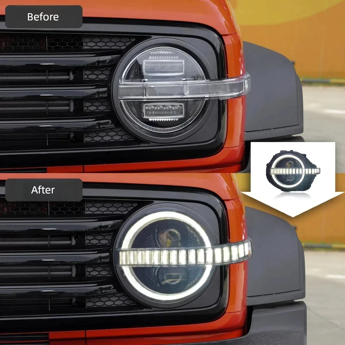 High Quality Star Racing LED Headlight Assembly Specifically Designed for Tank 300 Off-Road Vehicles Body Parts