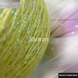 250G Fantasy Hollow Knitting Yarn Doll Bear Flash Hair Clip Hand Diy Crochet Seersucker Yarn Special Summer Thread Yarn Crochet