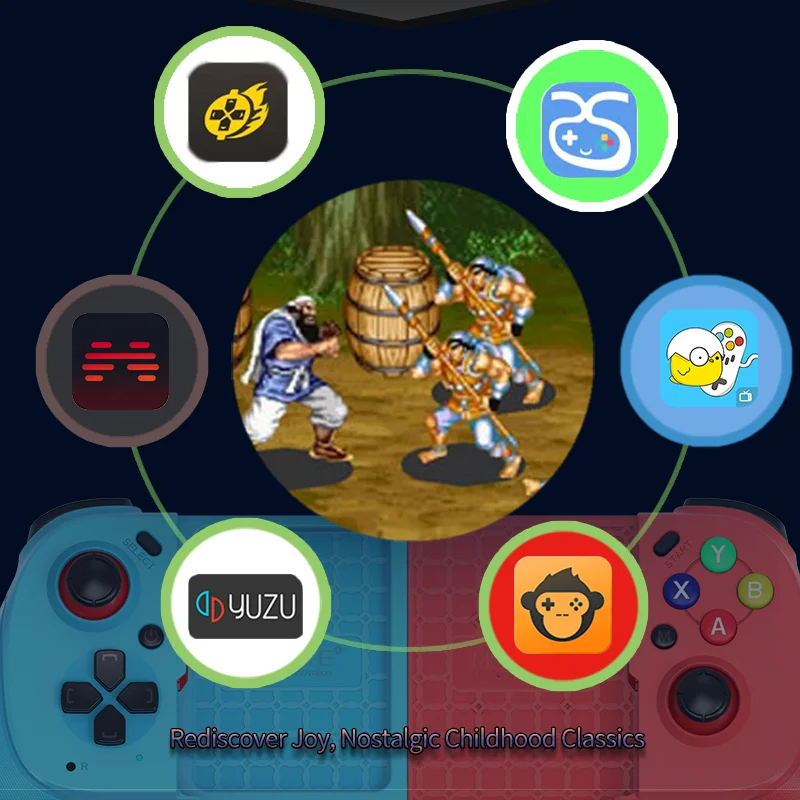 Mando de MOCUTE-062 para teléfono móvil, mando con efecto Hall Stick para iPhone 15, Android, Bluetooth 5,3, conexión inalámbrica