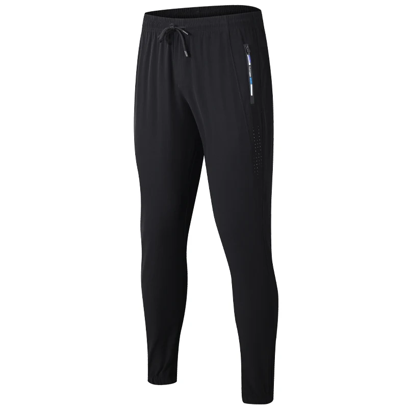 Gym Running Sweatpants Causal Men Quick Dry Training Football Hiking Joggers Pants Nylon Reflective Elasticity Trousers