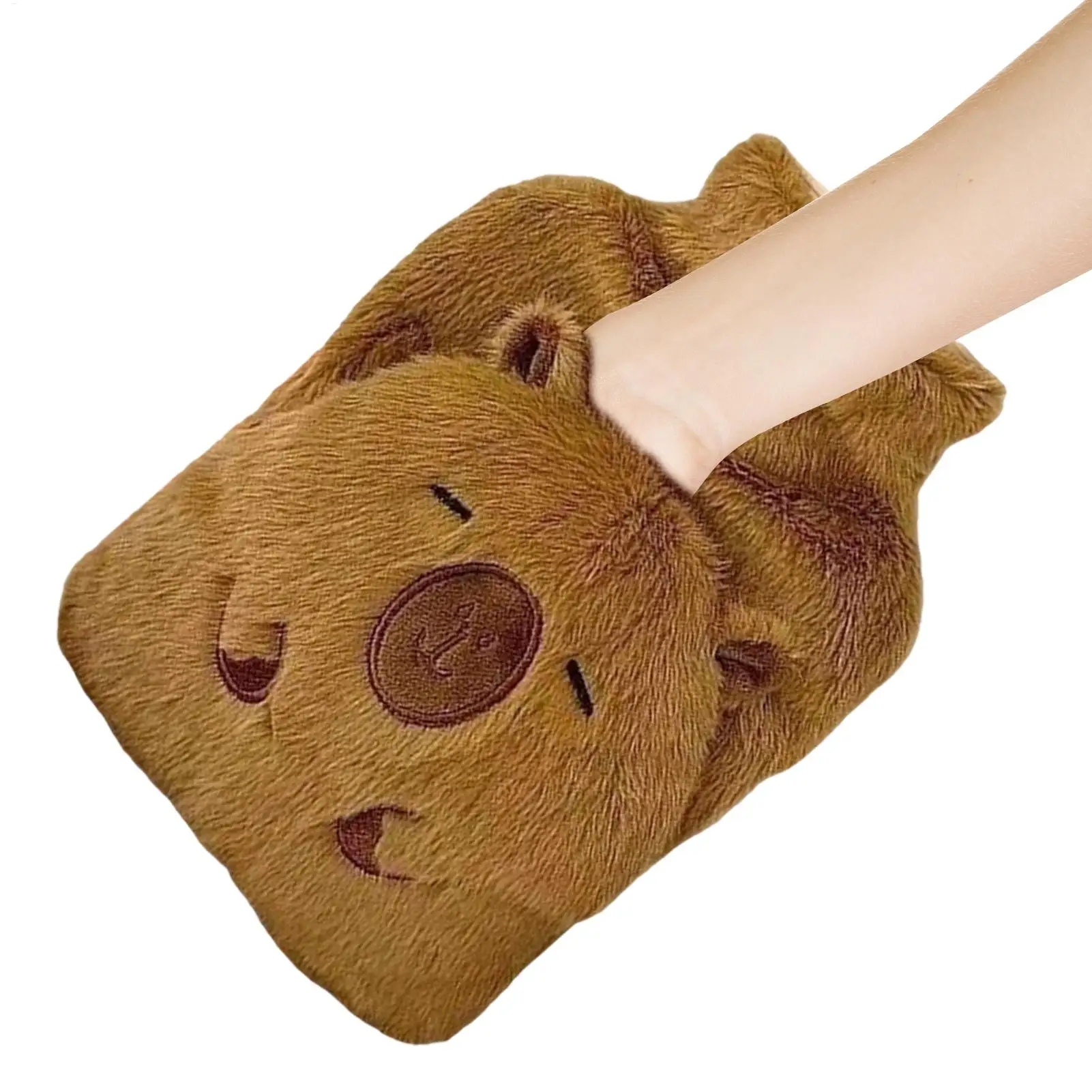 Heißwasserbeutel, 1000 ml, Capybara-Form, Hand- und Fußwärmer für Nacken, Rücken, Schule, Schulter, Camping, Beine, Reisen, Hand, Männer, Kinder, Frauen