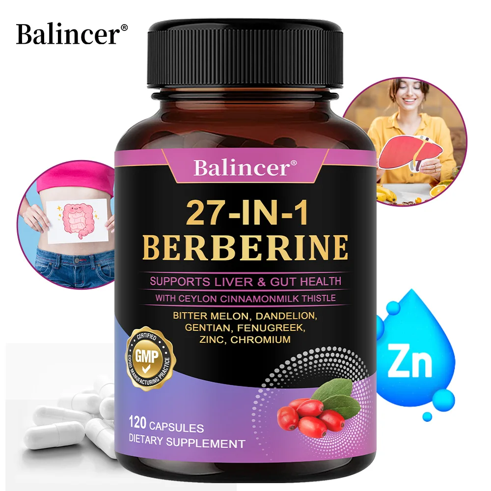 

Berberine with Ceylon Cinnamon Capsule, Antioxidant Immune System, Health and Gastroenteric Function, Supports Heart Health