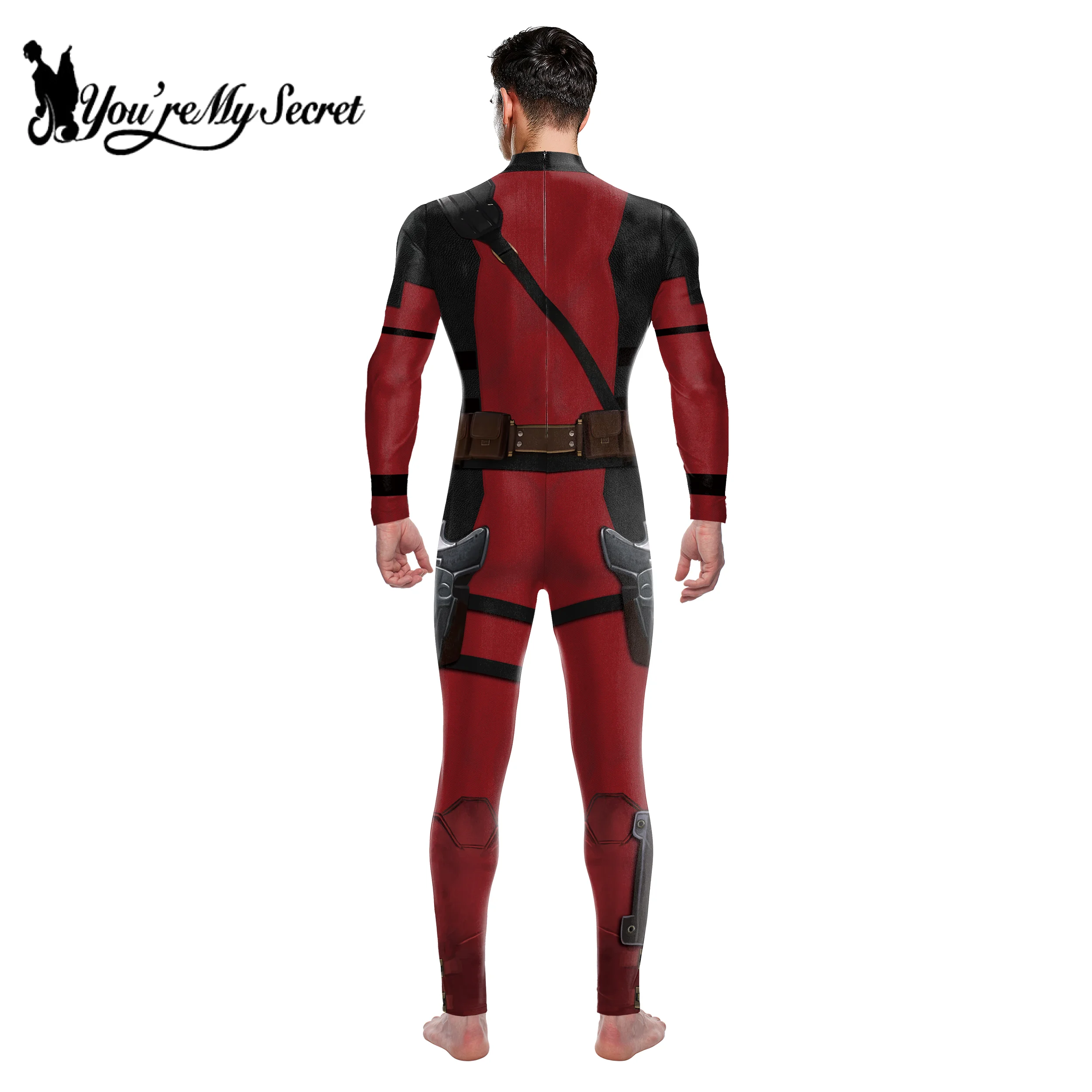 [You're My Secret] Superhero Wolverine Deadpool Cosplay Zentai Bodysuits Jumpsuit Men Women Halloween Party Cosplay Costume