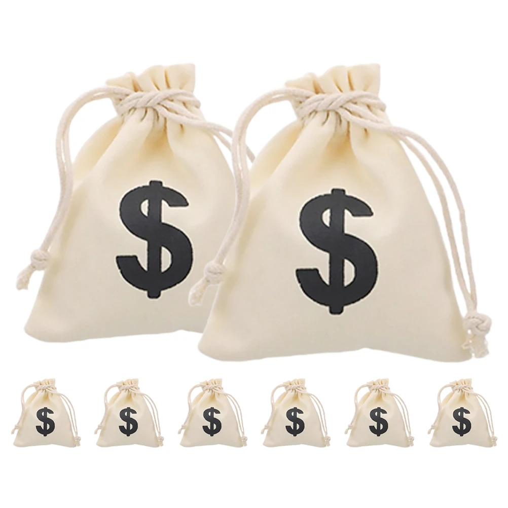 

8 Pcs Drawstring Gift Pouches Prop Party Party Drawstring Pouch Favor Bags Favor Bags Money Money Bag Bag Prop 10x12cm