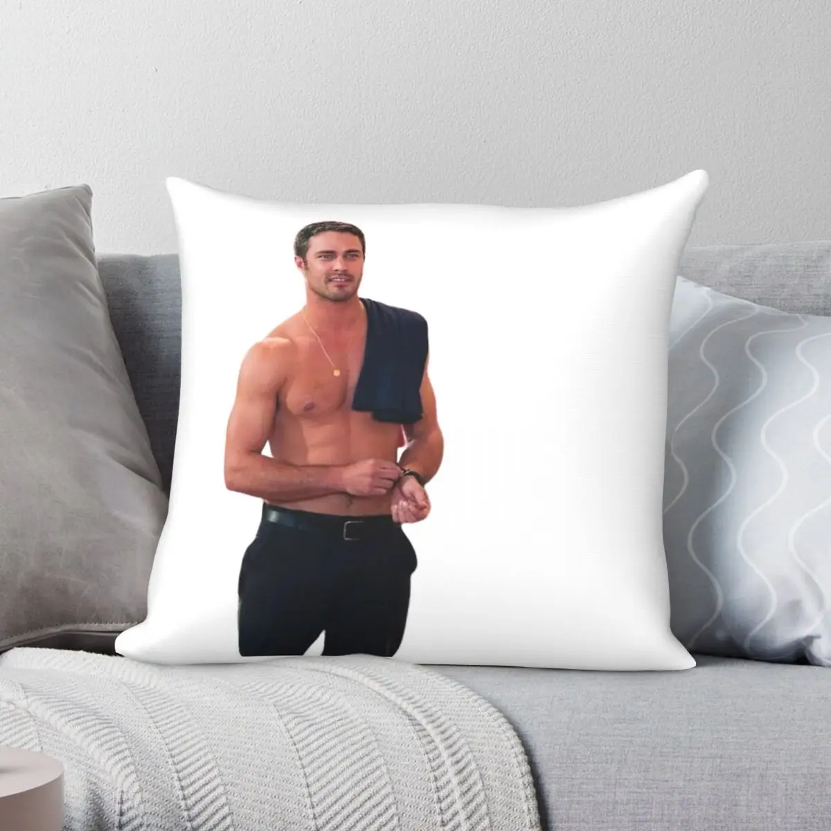 Taylor Kinney Kelly Severide Chicago Fire Square Pillowcase Polyester Linen Velvet Pattern Decor Throw Pillow Bed Cushion 45x45