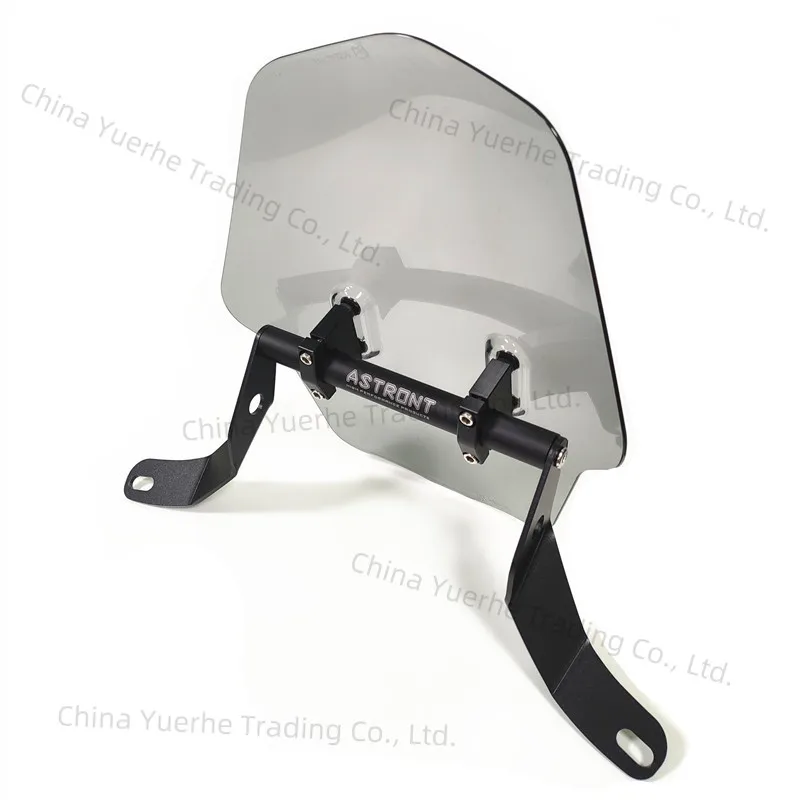 

Motorcycle modification accessories Thickened aluminum alloy bracket + front windshield, windproof, suitable for cubs CT125