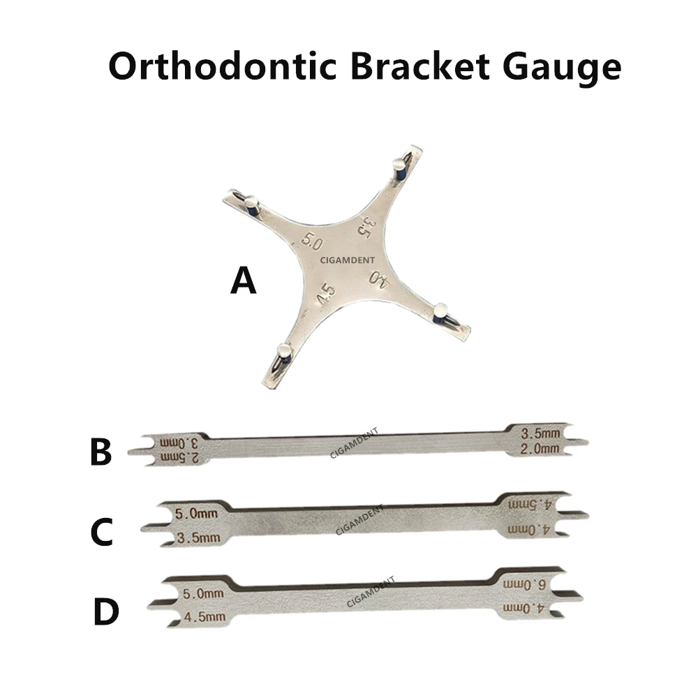 1Pc Dental Ortho Bracket Brace Height Gauge Positioner Bracket Positioning Locator Dental Instruments Tool