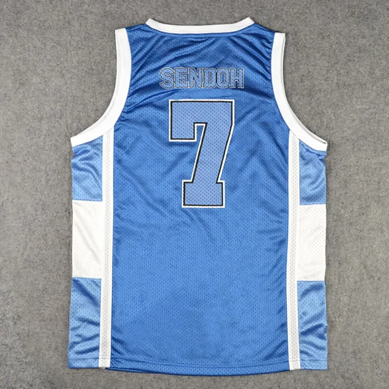 LangMaoAnime Ryonan SENDOH Basketball Jersey 7# Uniform Vest Singlet Shirt Sleeveless Breathable Tops