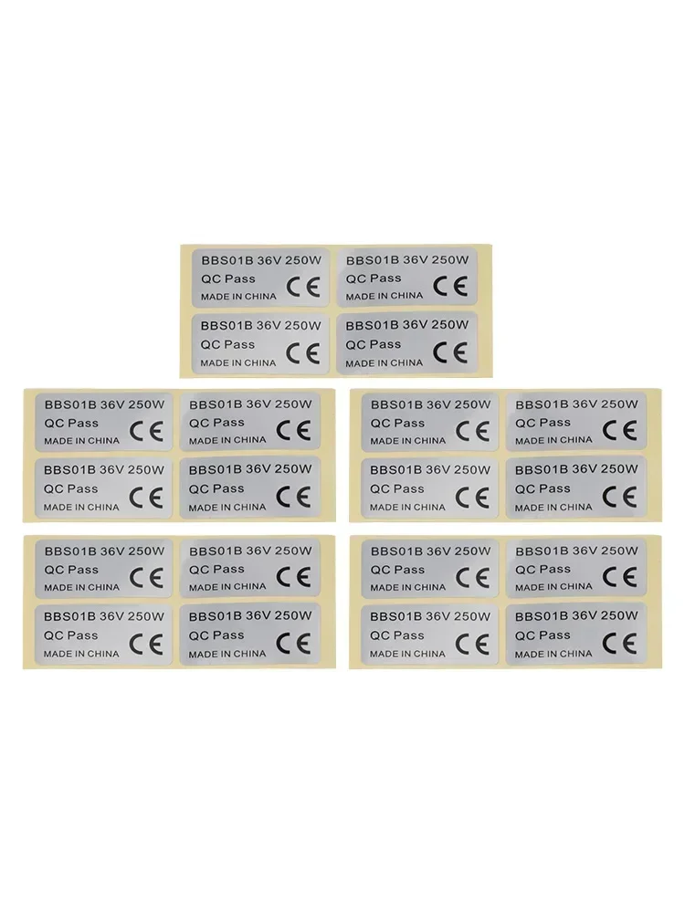 

20Pcs Electric Bike Mid-Drive Motor Sticker 45x23mm PVC Adhesive Label Stickers For BA-FANG 36V 250W/48V 750W 01/HD Motor Parts