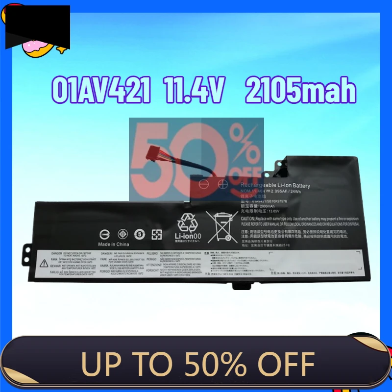 

C01AV421 Laptop Battery Suitable for Lenovo T470/80 01AV420/419 01AV421 01AV489 SB10K97577 Laptop