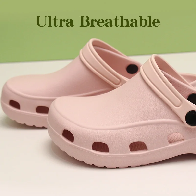 EVA Solid Colors Doctor Shoes for Women Men Anti-Slip Medical Nursing Footwear Hospital Scrub Clogs X03-03 view 4